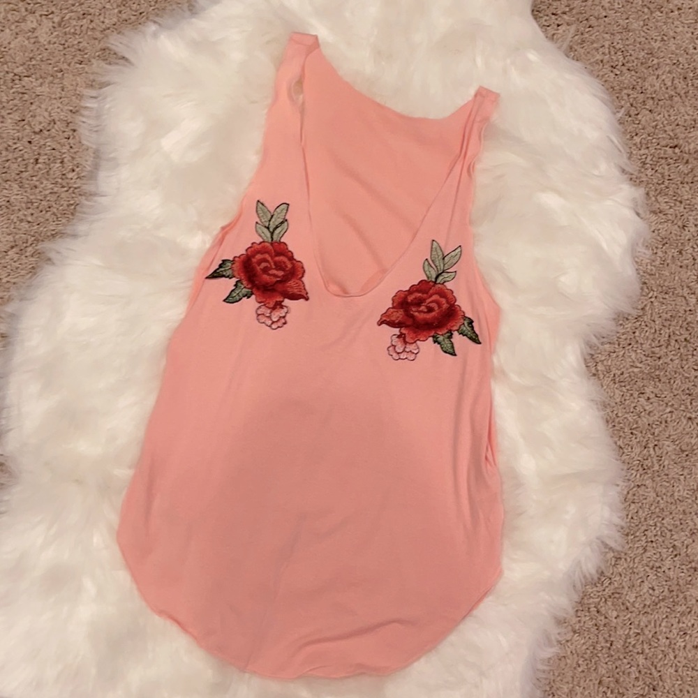 Rose and Pink Tank Top